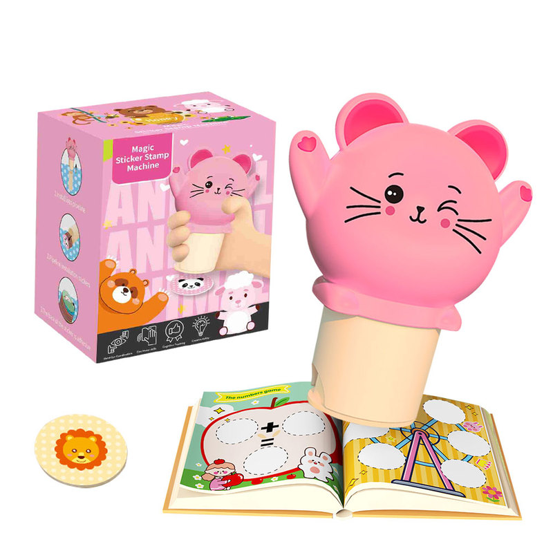 Kids Toy Stamp Animal Sticker Stampers