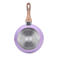 Ensemble d'ustensiles de cuisine à induction en aluminium Revêtement en céramique Ensembles de casseroles de cuisson forgées antiadhésives Poêle à frire en métal avec logo personnalisé Casserole à usage domestique