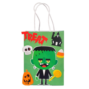 Bolsas de papel para Halloween Trick or Treat Halloween Sweet Goodie Bags Favores de fiesta de Halloween Bolsas de regalo con asas retorcidas - Product Image 3