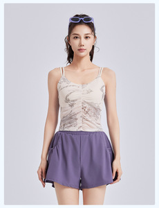 Aoyema Vêtements de sport pour femmes Tenue de pickleball d'extérieur Vêtements de yoga respirants pour vêtements de <span class=keywords><strong>tennis</strong></span> Short de soutien-gorge de fitness Ensembles de gymnastique 2 pièces - Product Image 4