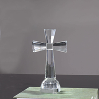 Vente directe d'usine, personnalisation sur mesure, gravure de croix en cristal avec base