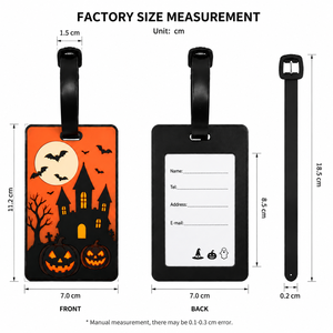 Custom Trendy Holiday PVC Luggage Tag Cute Cartoon Design Soft Rubber Travel <strong>Label</strong> <strong>for</strong> <strong>Suitcase</strong> Backpack Gift Accessories - Product Image 4