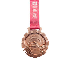 防水锌合金花样游泳队比赛奖牌 防紫外线涂层 展览会赠品 欢迎礼物 - Product Image 3