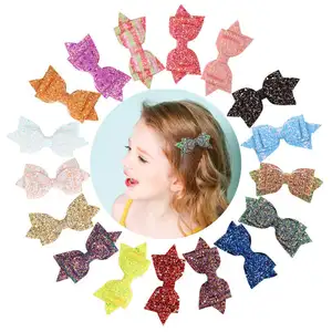 Epingles à cheveux décoratives pour enfants, accessoires princesse avec nœud, pinces pour couvre-chef, jambes à paillettes, queue de poisson, clips pour filles, sl-e501