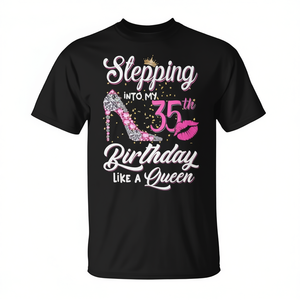 Maglietta da donna per il mio 35° compleanno: entrando nel mio 35° compleanno come una regina - Product Image 2