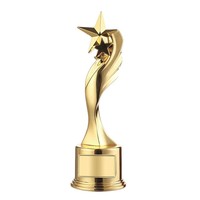 Prix d'usine en gros trophée de coupe en métal personnalisé trophée d'étoile d'or de sport pour des souvenirs de course de champion