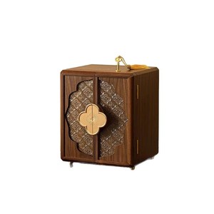 Wooden Jewelry <b>Box</b> Storage <b>Box</b> Modern Chinese Style Embossed Floral Design Rectangle Shape Large Capacity <b>Gift</b> For <b>Valentine</b> - Product Image 1