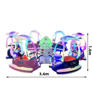 <span class=keywords><strong>Prix</strong></span> usine 6 sièges sur le thème de l'avion avec système de musique tour de carrousel d'avion, un tour électrique classique pour parc d'attractions - Product Image 6