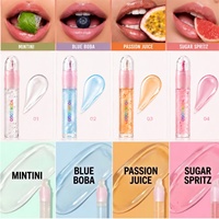 Gloss à lèvres liquide hydratant végétalien à marque privée, longue tenue, 8 couleurs, brillant teinté, effet repulpant, hydratant, vente en gros OEM
