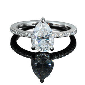 Fine Jewelry 1Ct Pink VVS1 Moissanite 925 <b>Silver</b> Stylish Minimalist Engagement <b>Solitaire</b> <b>Ring</b> for Women - Product Image 1