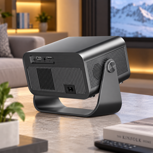 Proyector para <span class=keywords><strong>Cine</strong></span> en Casa, Mini Proyector LED Portátil, <span class=keywords><strong>Cine</strong></span> en Casa, Proyector de Películas para Exteriores, DLP, Smart TV Android, Wifi, Pantalla LED - Product Image 4