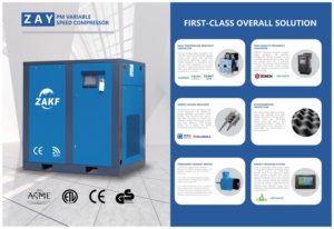 ZAKF 7.5kw 11kw 15kw 22kw 37kw Compresor De Aire IP65 General Industrial <strong>Compressors</strong> Rotary Screw Air <strong>Compressor</strong> Air-<strong>compressors</strong>