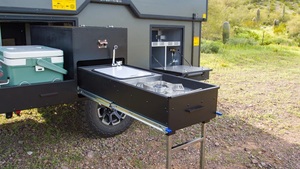 Ecocampor <span class=keywords><strong>Basecamp</strong></span> Remorque de camping-car, <span class=keywords><strong>caravane</strong></span>, remorque de camping tout-terrain avec tente et cuisine - Product Image 3