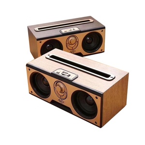 A023 Caja de Madera para Altavoces, Enceinte Bois, Altavoces Mini Oldschool, Boombox Inalámbrico, Radio Retro de Madera, Altavoz Bluetooth - Product Image 3