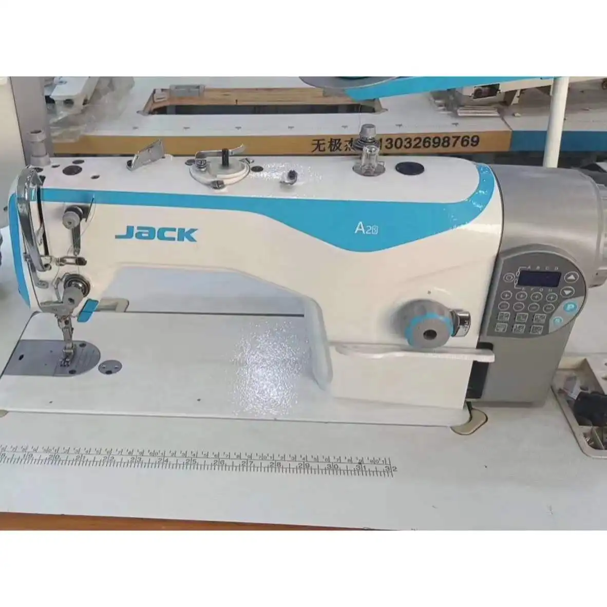 Онлайн Горячая Распродажа китайского бренда Jack A2S одежда промышленное шитье плоская кровать компьютеризированная б/у швейная машина с интеллектуальной панелью