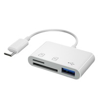 Adaptateur Lecteur de Cartes SD/TF USB C 3-en-1 de Haute Qualité Neuf avec Sortie AC Type-C OTG