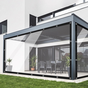 Tewango 95% clair PEVA étanche extérieur Pergola bâche rideau maison fenêtre Transparent coupe-vent écran garder au chaud Film <span class=keywords><strong>jardin</strong></span> - Product Image 1