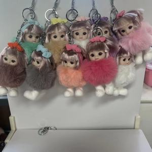 Porte-clés en peluche petit personnage de dessin animé, breloque de sac en peluche, porte-clés de <span class=keywords><strong>voiture</strong></span>, boîte surprise - Adorable cadeau d'anniversaire pour garçons et filles - Product Image 4