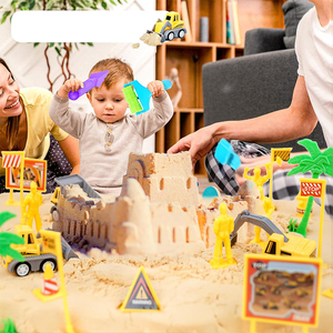 Jeu de construction de <span class=keywords><strong>sable</strong></span> Kit de construction de château de plage <span class=keywords><strong>bac</strong></span> à <span class=keywords><strong>sable</strong></span> sensoriel magique avec couvercle pour garçon fille enfant tout-petits - Product Image 3