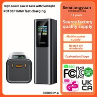 Layar Warna TFT Alloy Lintas-Batas, Tampilan Digital, Pengisian Daya Cepat PD100W Berdaya Tinggi, Power Bank Laptop