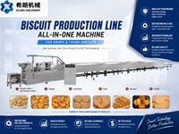 Ligne de fabrication de biscuits entièrement automatique pour biscuits fourrés à la crème, biscuits de style japonais, machine à garnir de crème pour biscuits sandwich