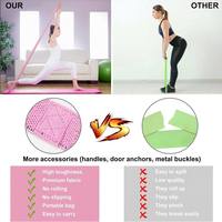 Bandas de Resistencia para Entrenamiento de Espalda, Abdominales y Piernas, Equipo de Ejercicio para Fitness en Casa, Danza y Deportes, de Poliéster y Algodón, 15-35