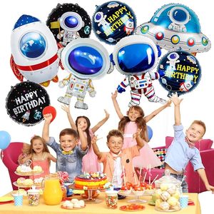 Palloncini all'ingrosso per ragazzi a tema spaziale: Astronauta, Navicella Spaziale, Razzo Planetario, Galassia in lamina di alluminio per feste di compleanno - Product Image 4