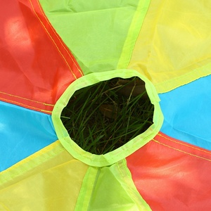 <span class=keywords><strong>Parachute</strong></span> à double couture pour enfants 6 '<span class=keywords><strong>avec</strong></span> 9 poignées Jouet de jeu pour enfants - Product Image 2