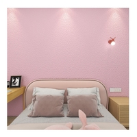 Papier peint auto-adhésif uni épais, imperméable et amovible pour chambre à coucher, dortoir, chambre de location, décoration murale et fond.