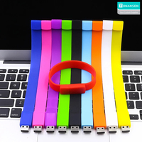 Usine directe bracelets en silicone clé USB Logo personnalisé gratuit disque USB mémoire Flash Bracelet clé USB