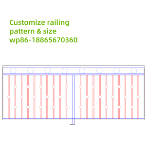 درابزين للسلالم الخارجية وحواجز السلالم وقضبان الدرابزين - Product Image 2