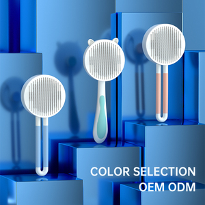 Productos de aseo para mascotas Cepillo de un botón para eliminar el vello Peine de autolimpieza Peine de aseo para perros - Product Image 6