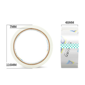 Cinta de embalaje transparente Deli de 48 mm x 40 yardas, adhesivo acrílico sensible a la presión, sin residuos, para embalaje - Product Image 1