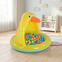 Piscine gonflable pour bébé en PVC certifié avec auvent et arroseur pour enfants - Piscine pour enfants