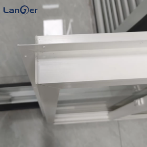 Hiện đại phong cách Mỹ Duy nhất-mở cửa uPVC khuôn cửa sổ tay Crank đa-buồng thiết kế Tempered cho nhà bếp PVC nhựa - Product Image 4