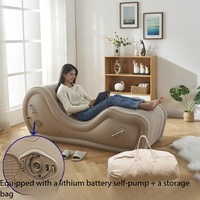 Matelas auto-gonflant minimaliste moderne Ming Chan et fauteuil de loisirs portable intérieur/extérieur