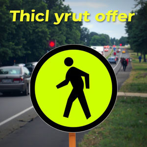 علامة تحذير الطريق علامة مخصصة مستديرة لوحة الألومنيوم علامة المرور - Product Image 2