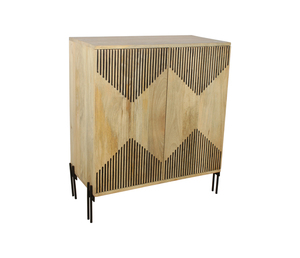 Wooden Cabinet with Spacious Storage <b>Shelves</b> and Doors Modern Furniture Storage Unit for Living Room Bedroom Office - Product Image 3