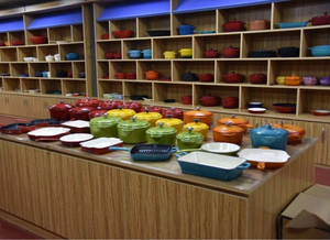 Accettabile Logo smalto rosso in metallo in ghisa rettangolare piatto torrefazione profonda <span class=keywords><strong>teglia</strong></span> da forno - Product Image 6