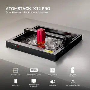 Atomstack A12 Pro 50W Grabador Láser Todo en Uno de Segunda Generación, Marco Metálico de una Pieza, Velocidad de Grabado de 600 mm/s (36000 mm/min) - Product Image 2