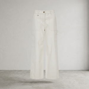 Pantalones Cargo para Mujer, Color Sólido, Cintura Media, Corte Holgado, Largos, Material de Lona, Transpirables, Ecológicos, de Secado Rápido, para Verano - Product Image 3