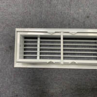 Grille de ventilation double déflection réglable en aluminium pour climatisation et aération