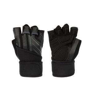Gants de musculation en néoprène à demi-doigts avec logo personnalisé pour adultes unisexes, entraînement de fitness - Product Image 1