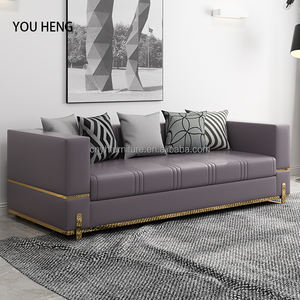 ชุดโซฟาหนังหรูหราสไตล์นอร์ดิกสมัยใหม่ สำหรับสำนักงาน โรงงาน หรือสวนสาธารณะ ชุดห้องรับประทานอาหารและนั่งเล่นที่สะดวกสบาย มีจำหน่าย - Product Image 3