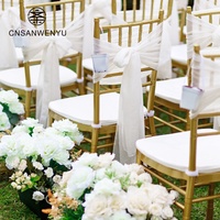Chaises Chiavari dorées à montage rapide pour événements, sièges modulaires empilables pour banquets, mariages de luxe, événements d'entreprise, structure en acier