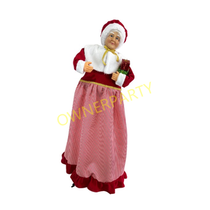 Venta al por mayor Sra. Claus bailando Santa Venta caliente decoración de Navidad baile animado Santa Claus para vacaciones festivas - Product Image 1