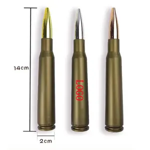 Creative novelty high simulation Retro Bullet Tactical Shape Ballpoint Pen Weapon promotional Small Mini Metal Gift Pen