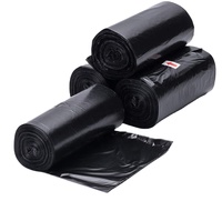 Bolsa de basura resistente, bolsa de basura industrial grande, negra, de HDPE/LDPE, gruesa y fuerte para uso en construcción, fábrica de Vietnam