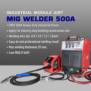 เครื่องเชื่อมอุตสาหกรรม 380V รุ่น Heavy Duty MIG500 พร้อมระบบป้อนลวดเชื่อม CO2 สำหรับงานมืออาชีพ - Product Image 2