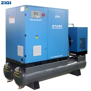 La migliore vendita di 400V 18.5 kw macchina del compressore d'aria rotativo combinato fisso con essiccatore dell'aria e filtro dell'aria.